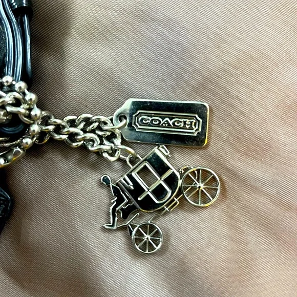 Coach Black and Gray Sateen HOBO Bag - Picture 13 of 15